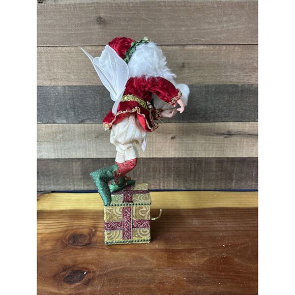 Nicholas Collection by Season's Design Elf Santa Fairy Stocking Holder 16" -flaw - Picture 4 of 7